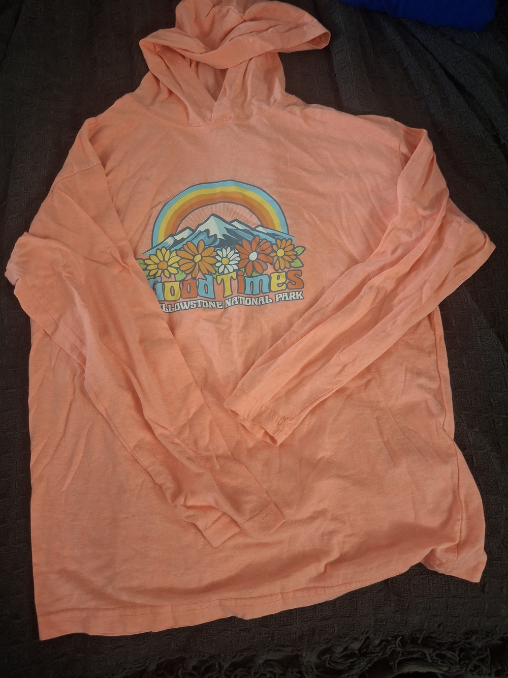 Yellowstone Good Times Peach Hoodie Tee